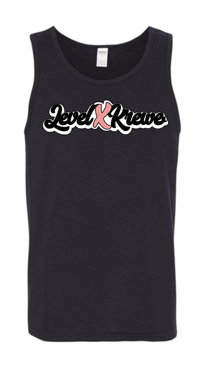 Mens Tank Top - Black Style 1 (White)