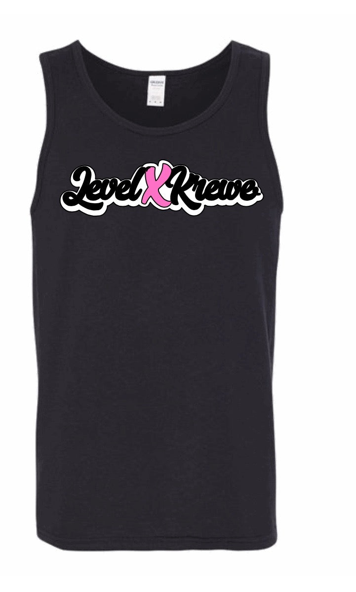 Mens Tank Top - Black Style 1 (White)