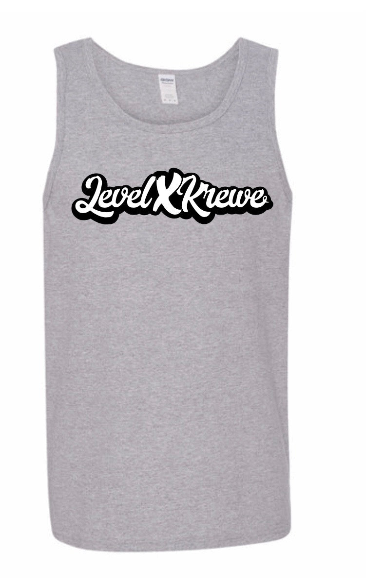 Mens Tank Top- Grey Style 1 (Black)