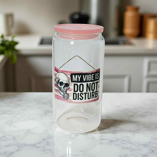 My Vibe- Clear Light Pink Lid