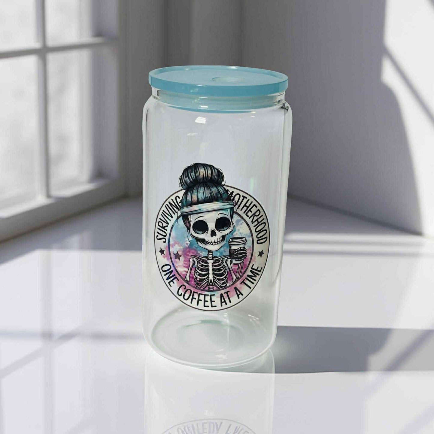 Surviving Motherhood- Clear Blue Lid