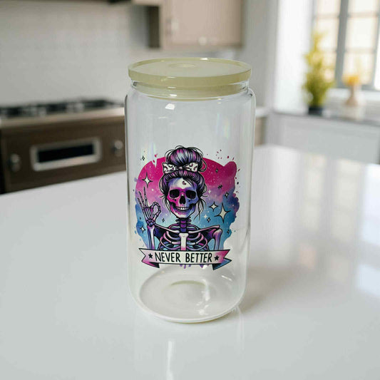 Never Better- Clear Tan Lid