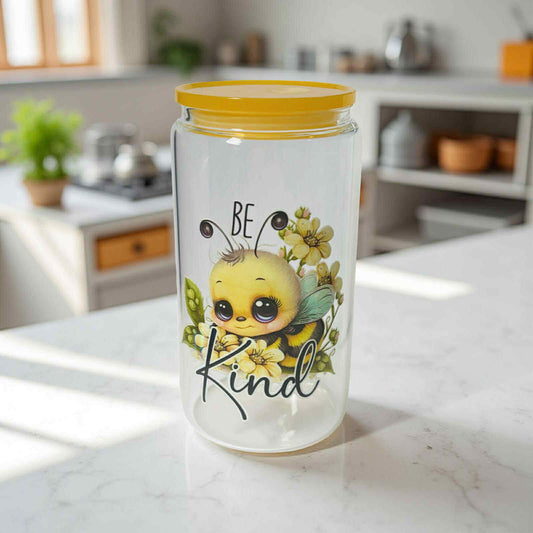 Be Kind- Clear Yellow Lid