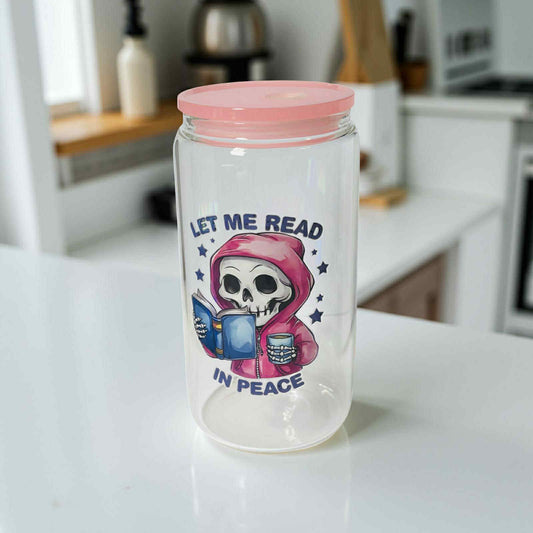 Let Me Read- Clear Light Pink Lid