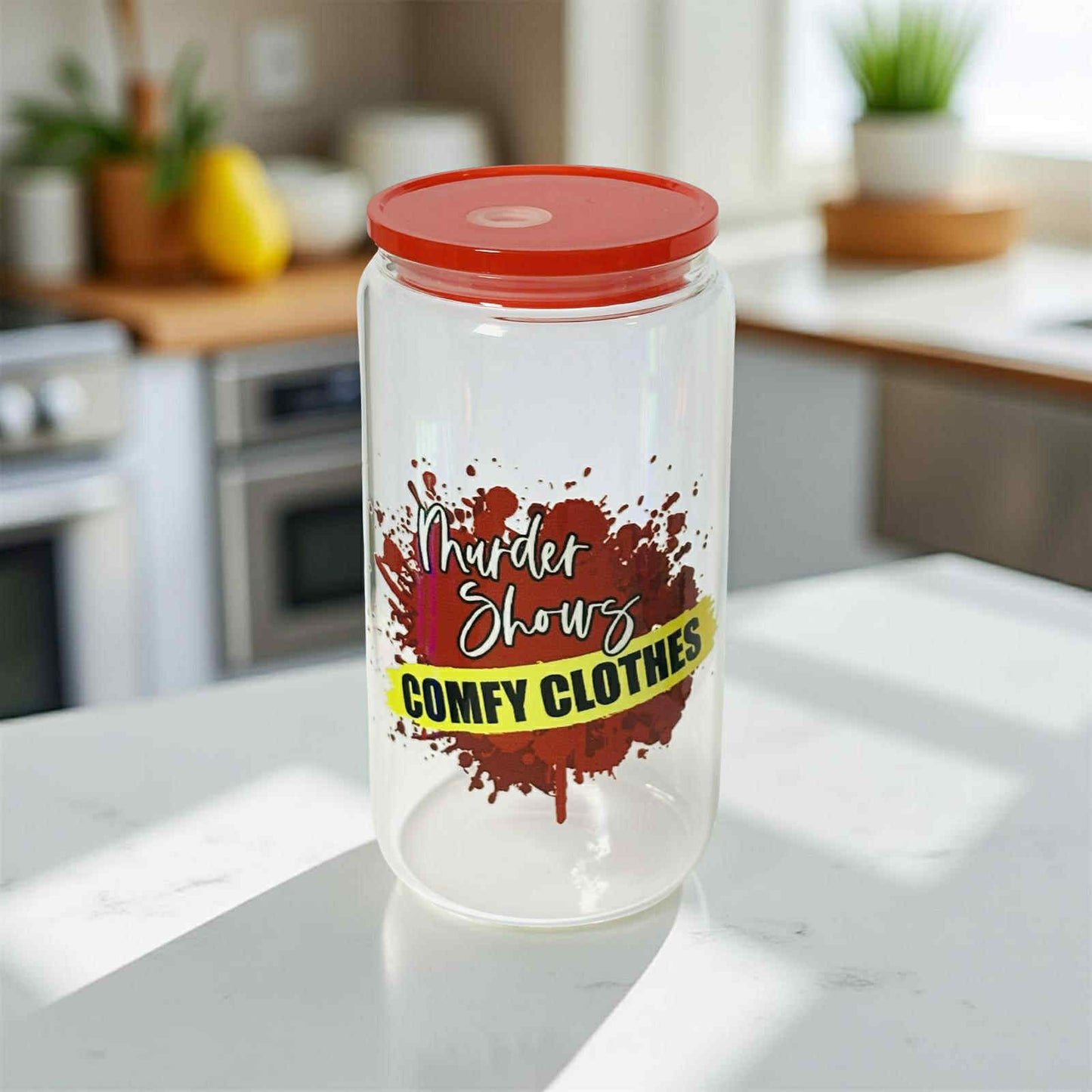 True Crime- Clear Red Lid