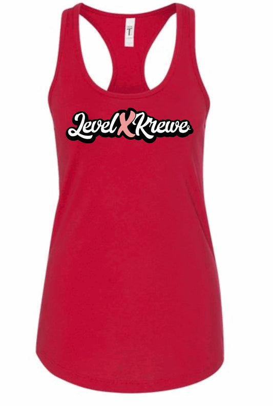 Racer Back Tank- Red Style 1 (Black)