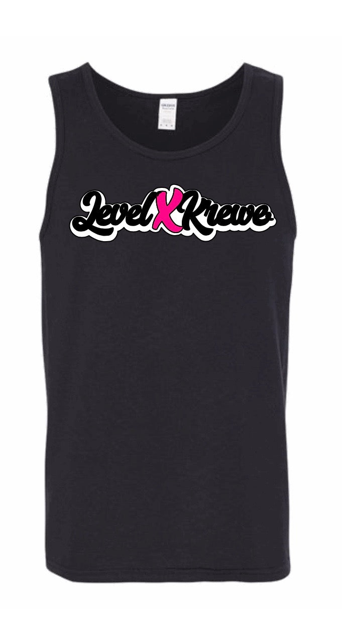 Mens Tank Top - Black Style 1 (White)