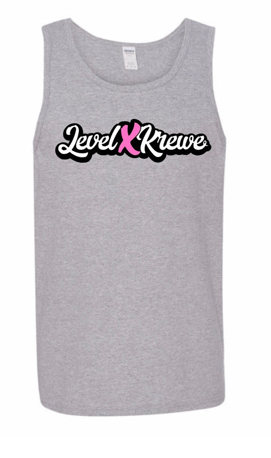 Mens Tank Top- Grey Style 1 (Black)