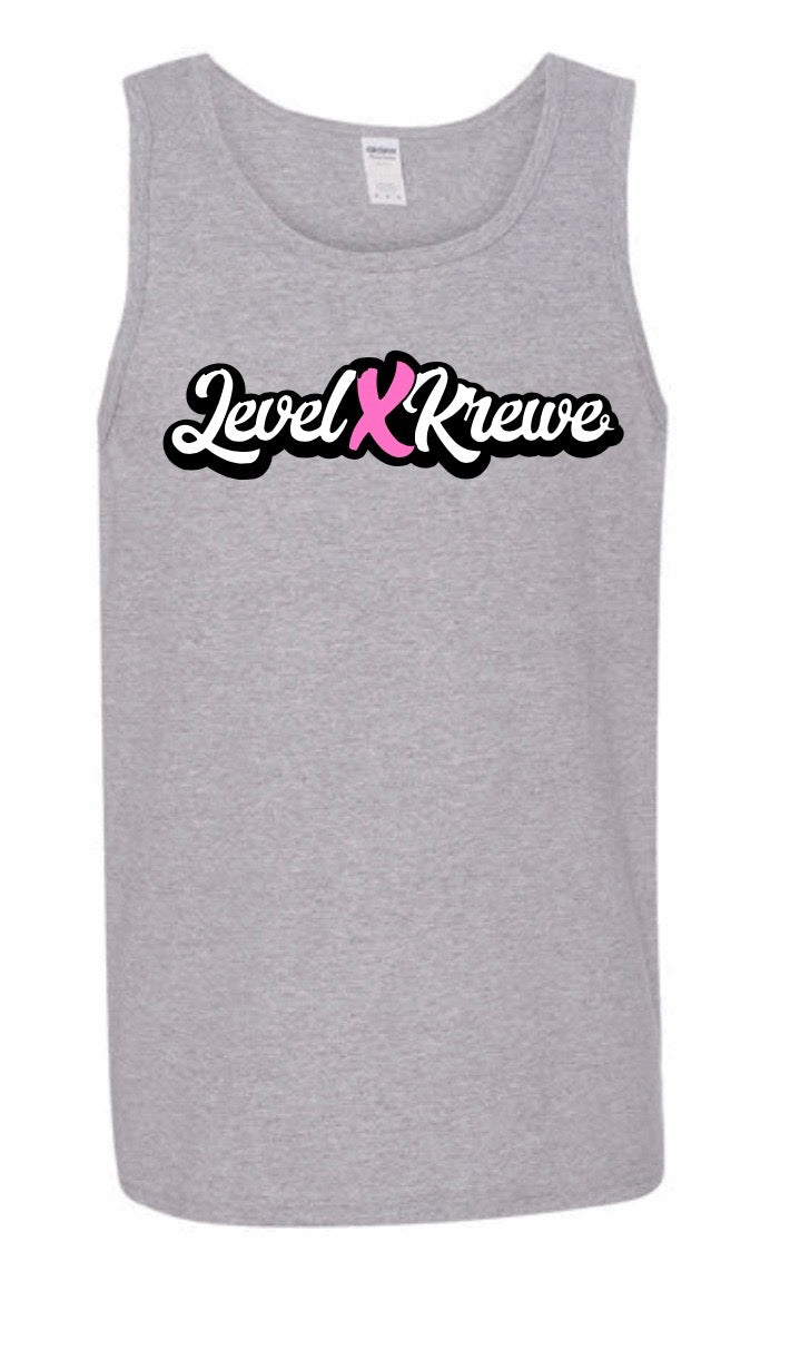 Mens Tank Top- Grey Style 1 (Black)
