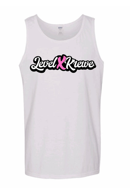 Mens Tank Top - White Style 1 (Black)